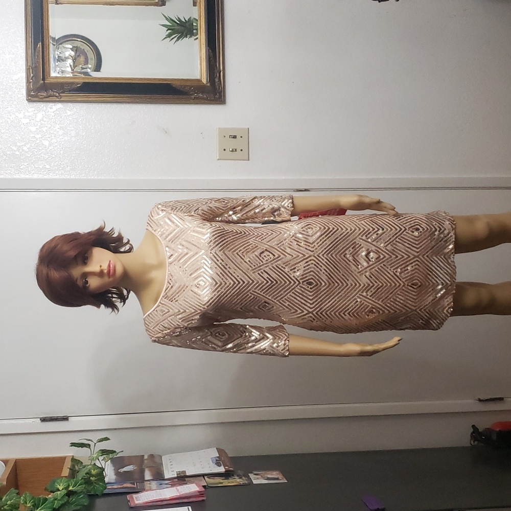 City Triangles Sequin Dress Size: M